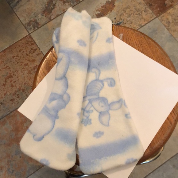 Handmade, Burp Cloths, Fleece, about 12 Inches By 6 Inches, Blue, White - Picture 2 of 2